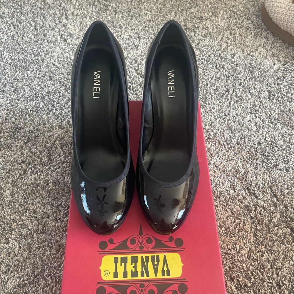 Vaneli black wedges. Size 8.5